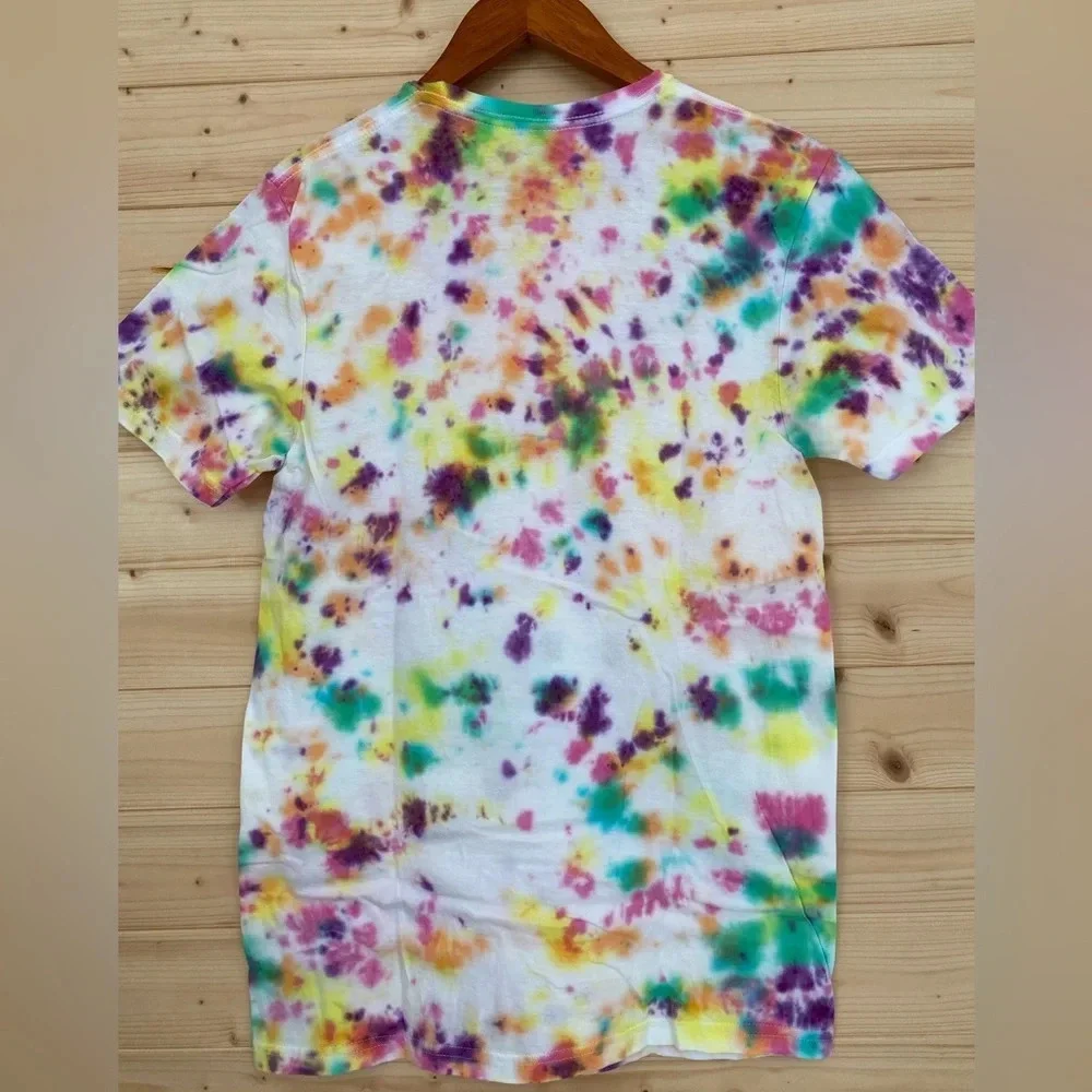NEW Unisex Small GILDAN Soft Style Multi Colored Tie Dye T-Shirt Bundle of 3